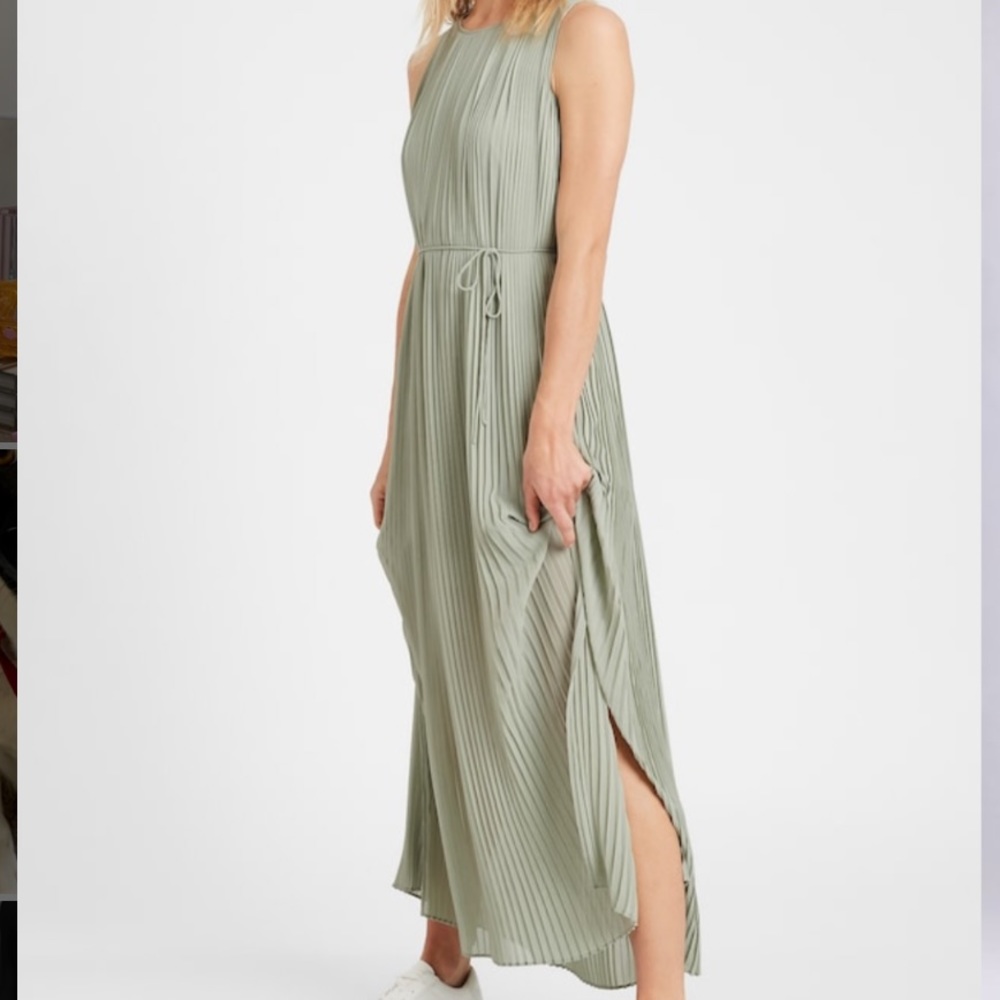 Pleated Maxi Dress